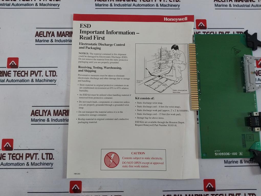 Honeywell 51109336-100 Pwb Fdc I/o Circuit Board Rev A