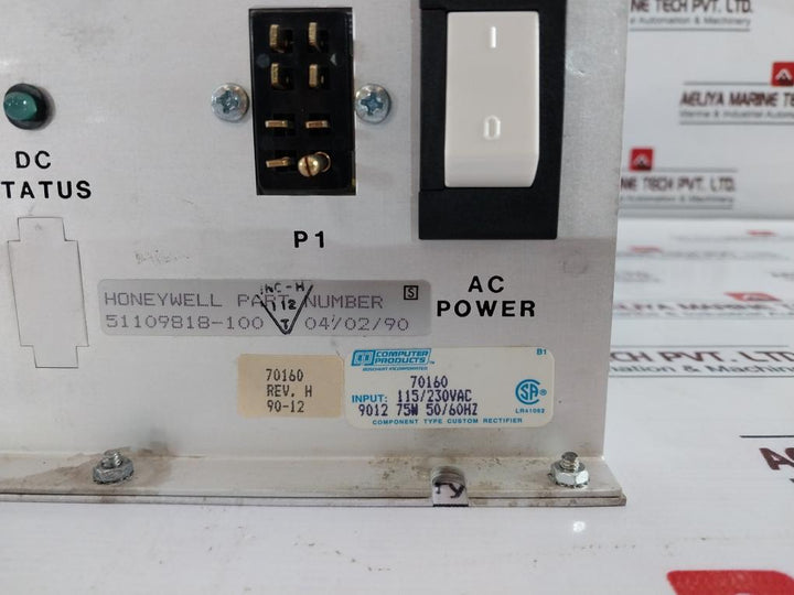 Honeywell 51109818-100 Power Supply Unit 115/230Vac 75W 50/60Hz