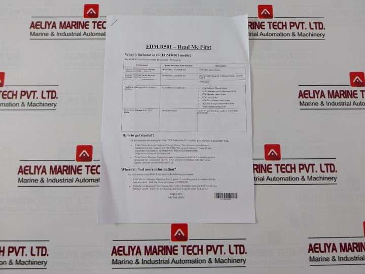 Honeywell 51153904-501 Field Device Manager Release R501.1 Dvd Set