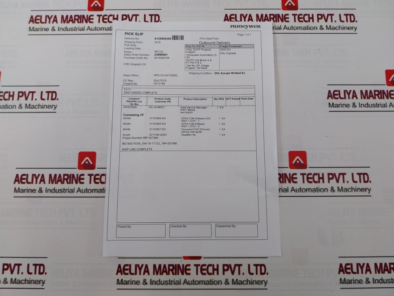 Honeywell 51153904-501 Field Device Manager Release R501.1 Dvd Set