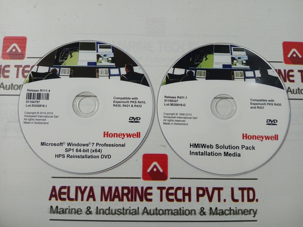 Honeywell 51154757 Experion System Dvds Set 51155347