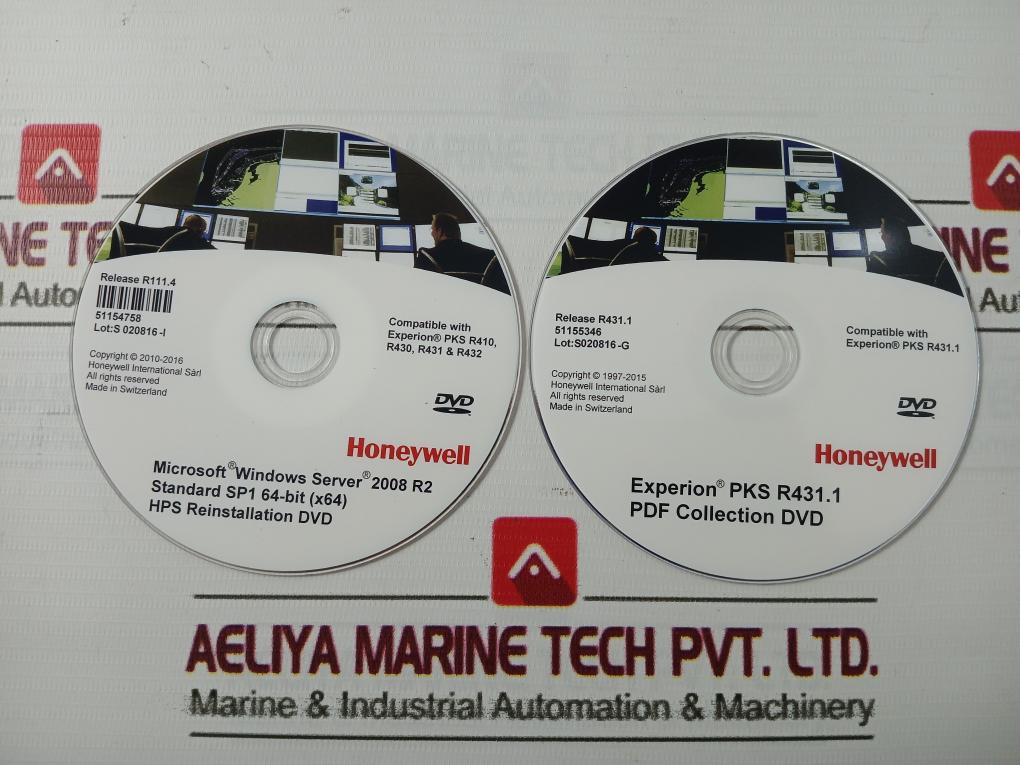 Honeywell 51154757 Experion System Dvds Set 51155347