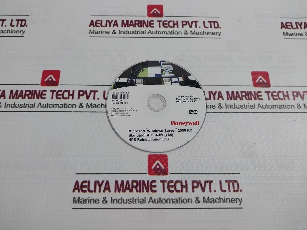 Honeywell 51154758 Hps Reinstallation Dvd