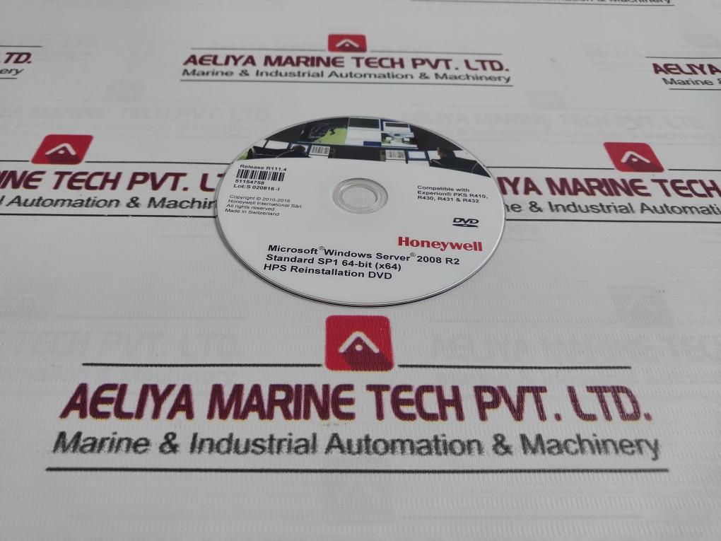 Honeywell 51154758 Hps Reinstallation Dvd