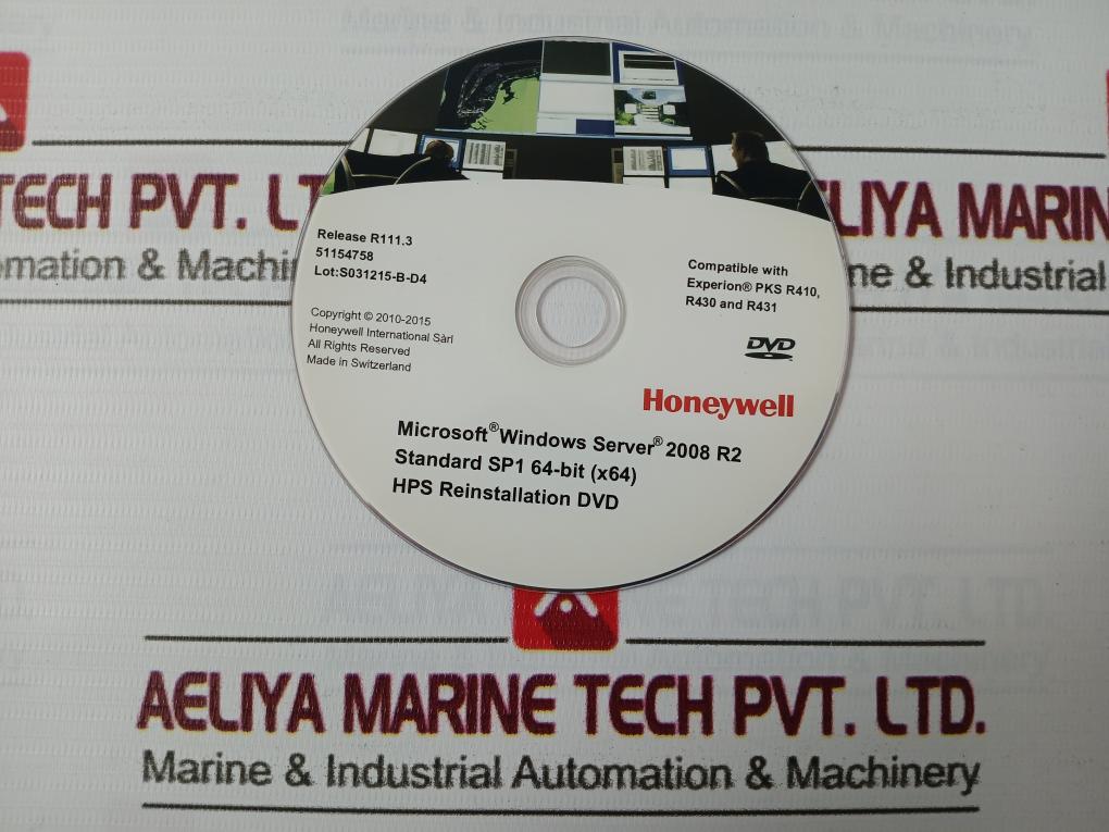 Honeywell 51154758 Pks Hps Reinstallation Dvd Windows Server 2008R2 Standard Sp1