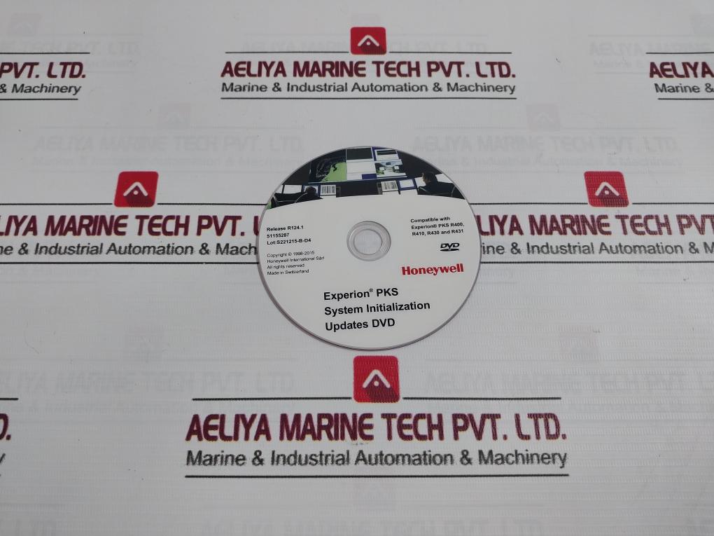 Honeywell 51155287 System Initialization Update Dvd Gh008123
