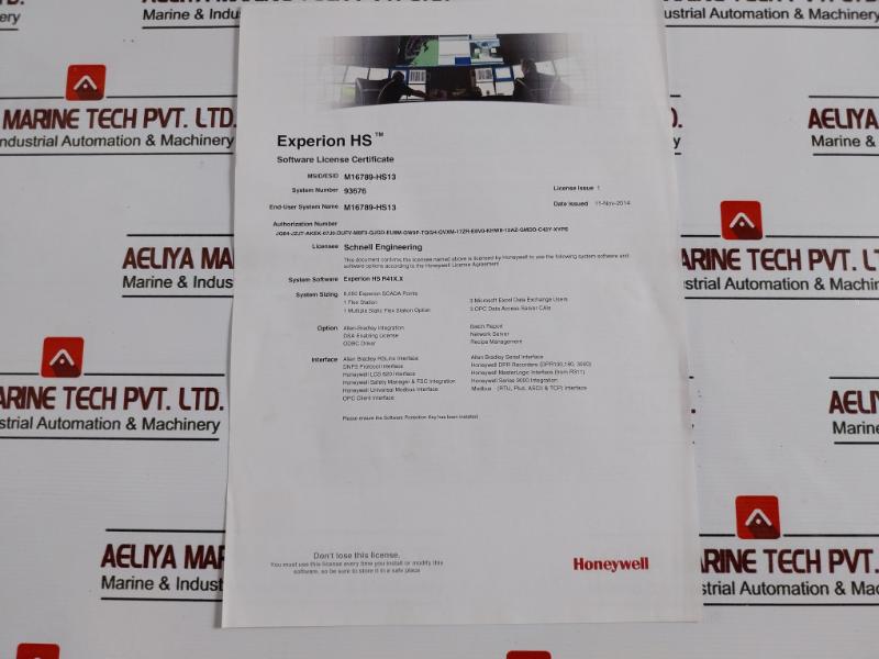 Honeywell 51155338-410 Rslinx Software Engineering Software License Usb Set
