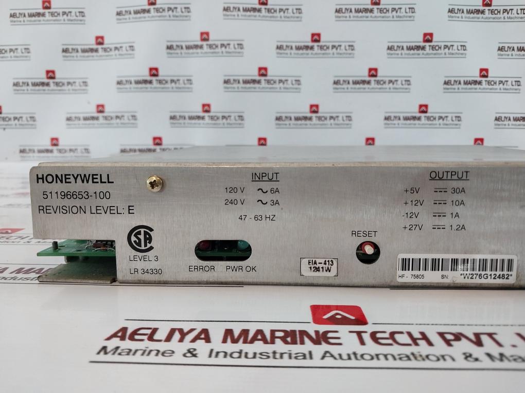 Honeywell 51196653-100 Five-slot File Power Supply Module 120V/240V 47-63 Hz