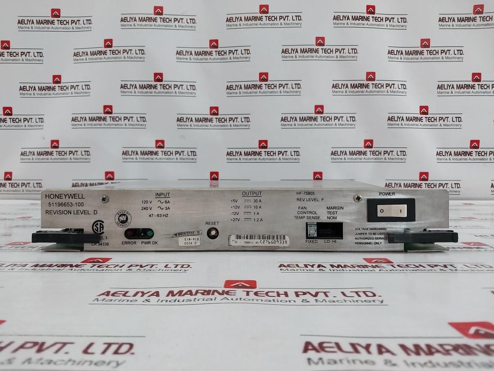 Honeywell 51196653-100 Five-slot Power Supply Module 120V 6A