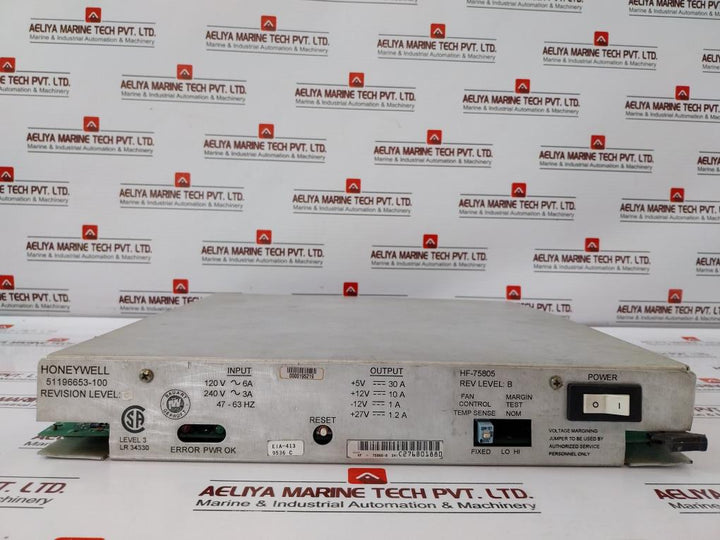 Honeywell 51196653-100 Five-slot File Power Supply Module Rev.C