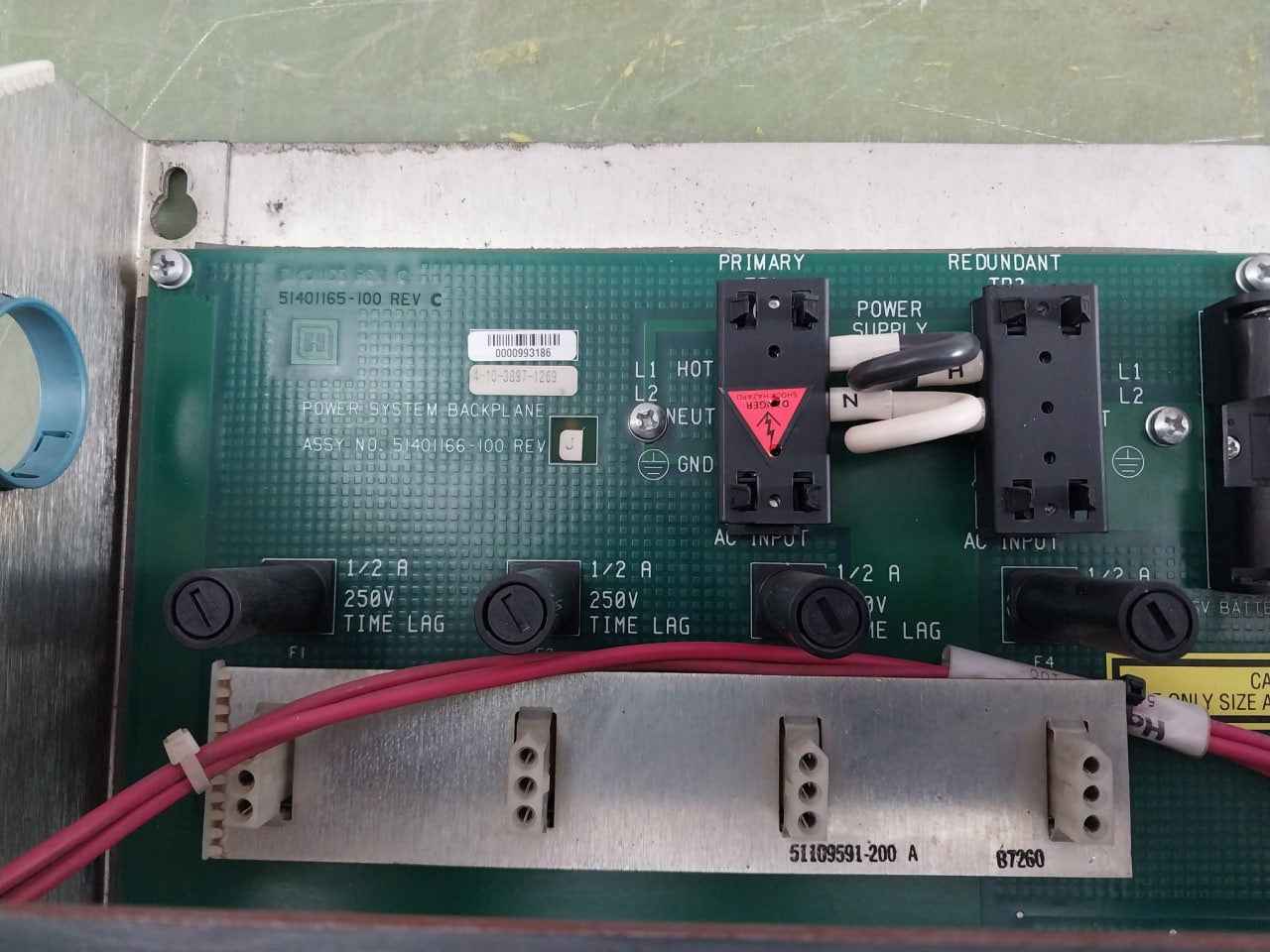 Honeywell 51198947100F Power System Assembly 51401166-100 100-240Vac 50/60Hz 12A