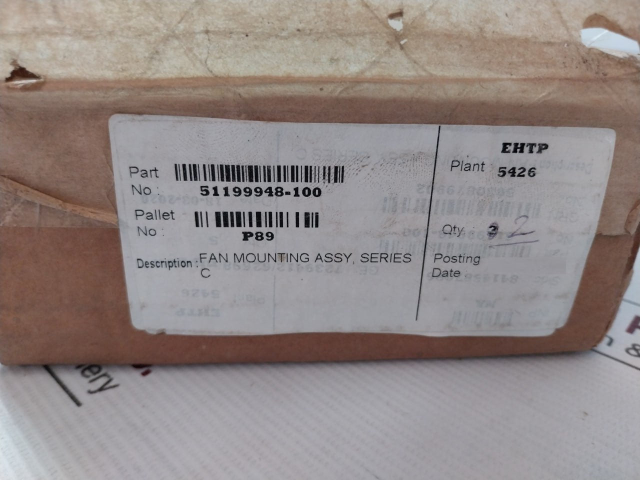 Honeywell 51199948-100 Series C Fan Mounting Assembly Rev B 603876658