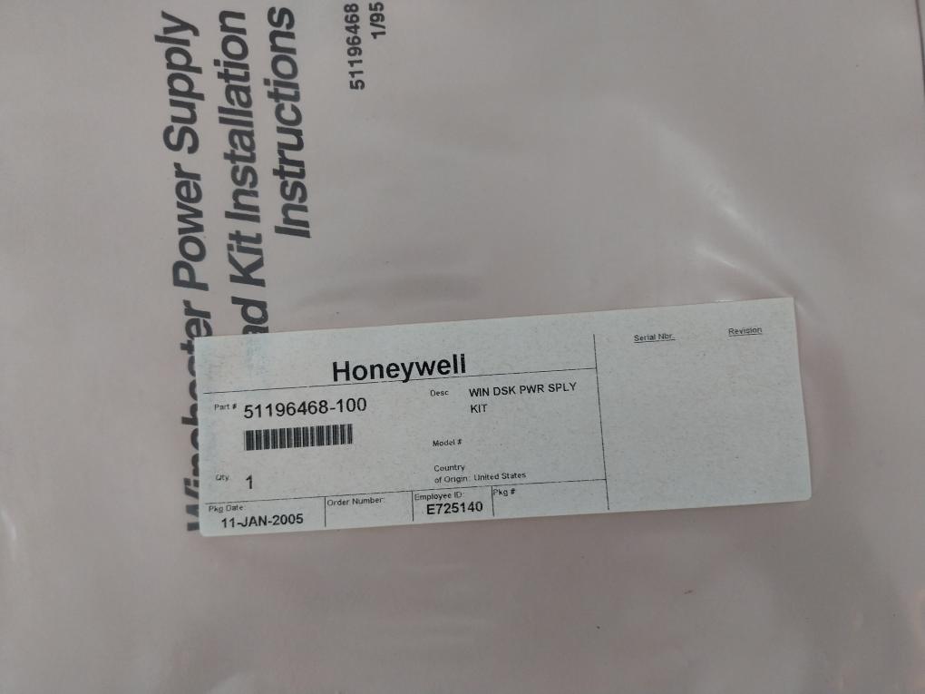 HONEYWELL 51201748-110/F Winchester Power Supply Load Kit