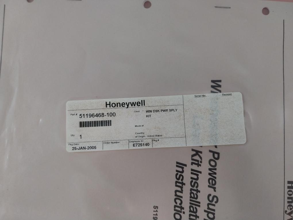 HONEYWELL 51201748-110/F Winchester Power Supply Load Kit