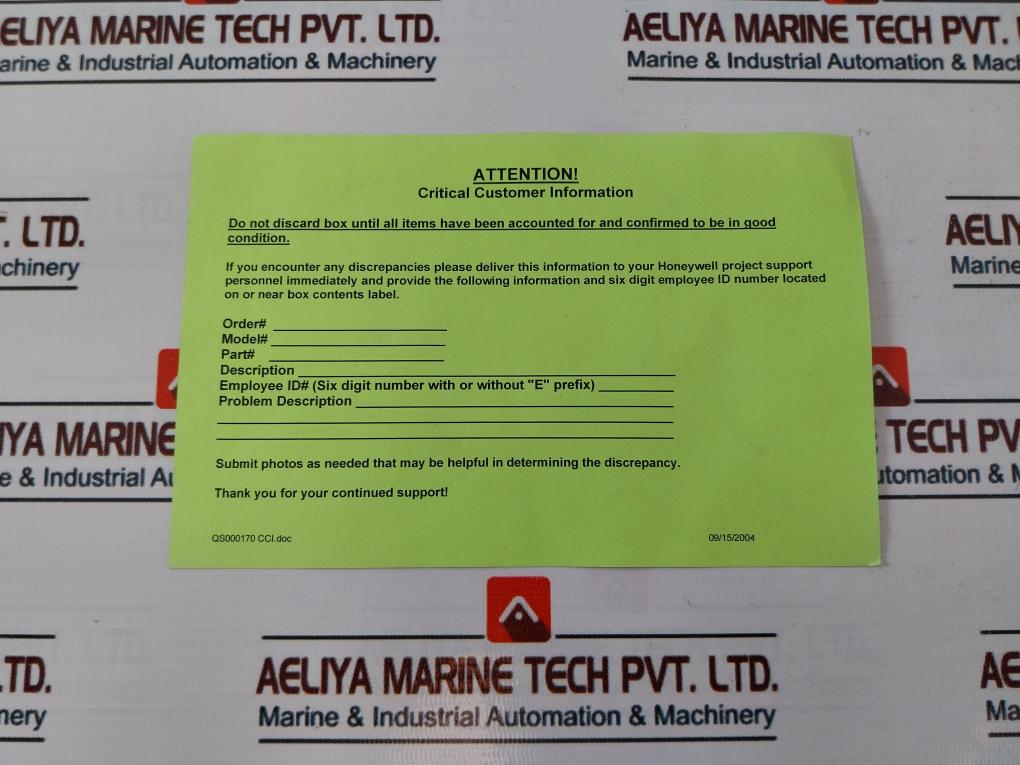 HONEYWELL 51201748-110/F Winchester Power Supply Load Kit