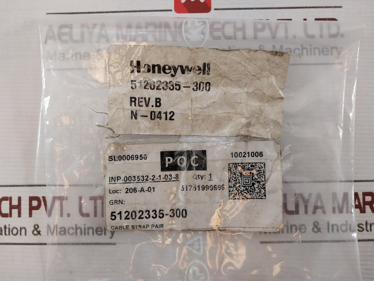 Honeywell 51202335-300 Cable Strap Set Rev.B Sl0006956 N-0412