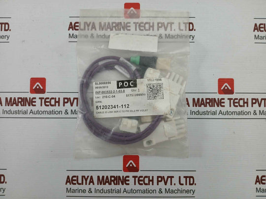 Honeywell 51202341-112 I/O Link Adapter Cable Ser C To Pm Iol2 Pr Violet Set