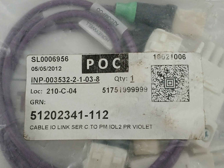 Honeywell 51202341-112 I/O Link Adapter Cable Ser C To Pm Iol2 Pr Violet Set