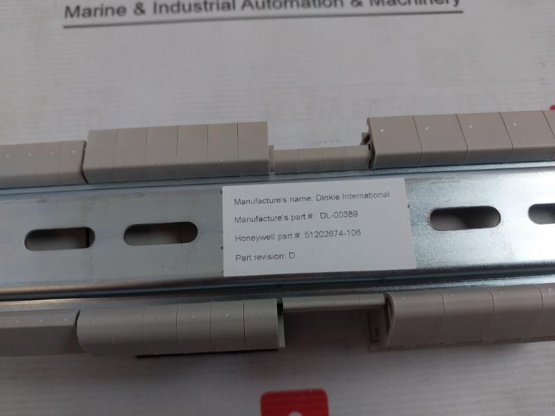 Honeywell 51202674-106 Din Rail Terminal Block Rev D Max 16A 24V