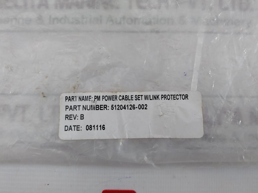 Honeywell 51204126-002 Pm Power Cable Set W/Link Protector 80C 300V Ym40608