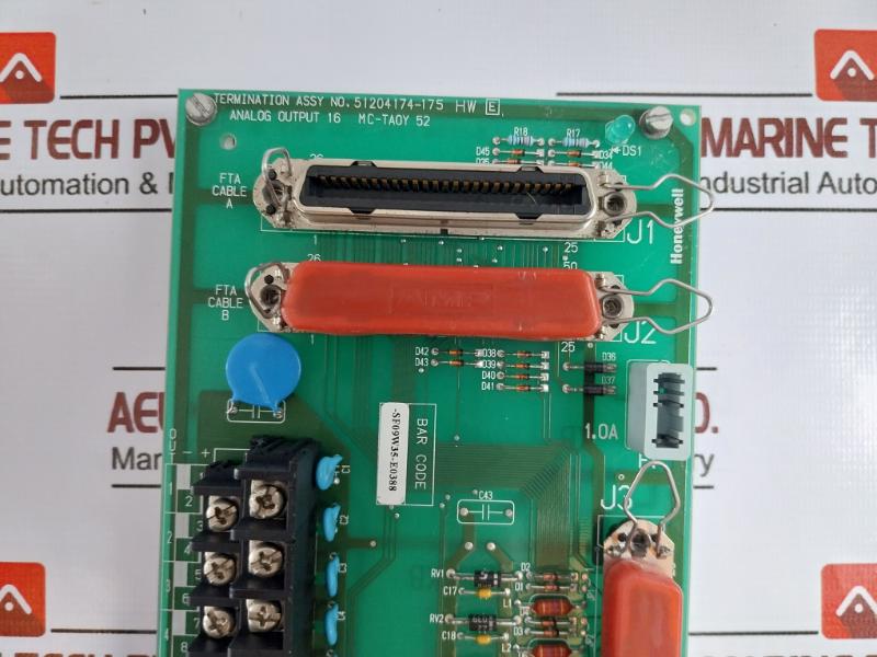 Honeywell 51204174-175 Termination Assembly, Analog Output 16 Sf09w35-e0388