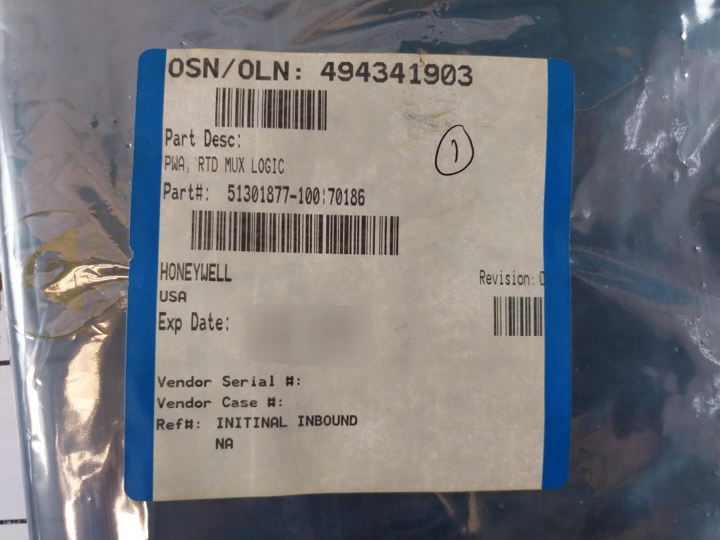 Honeywell 51301877-100 Pwa Mux Rtd Logic Pcb Card