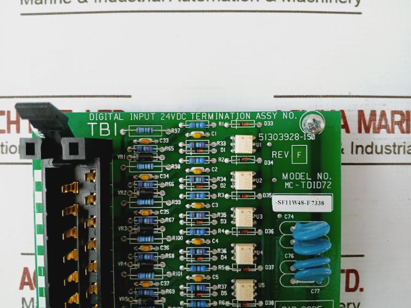 Honeywell 51303928-150 Digital Input 24Vdc Termination Rev. A