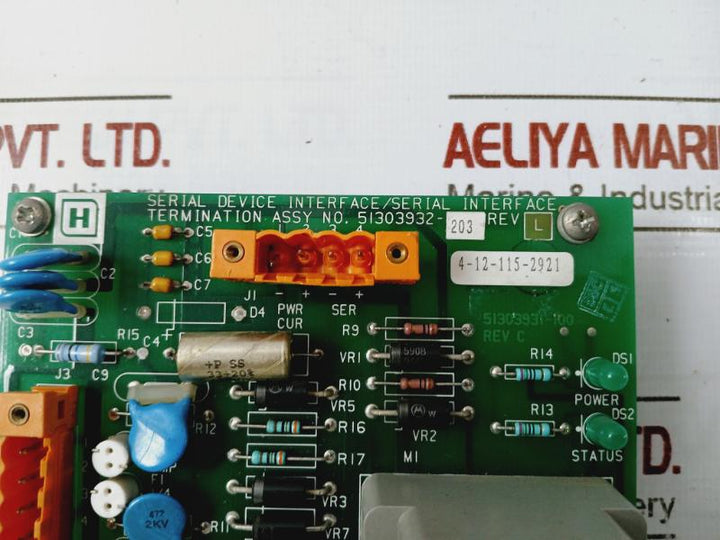 Honeywell 51303932-203 Serial Device Interface 4-12-115-2921