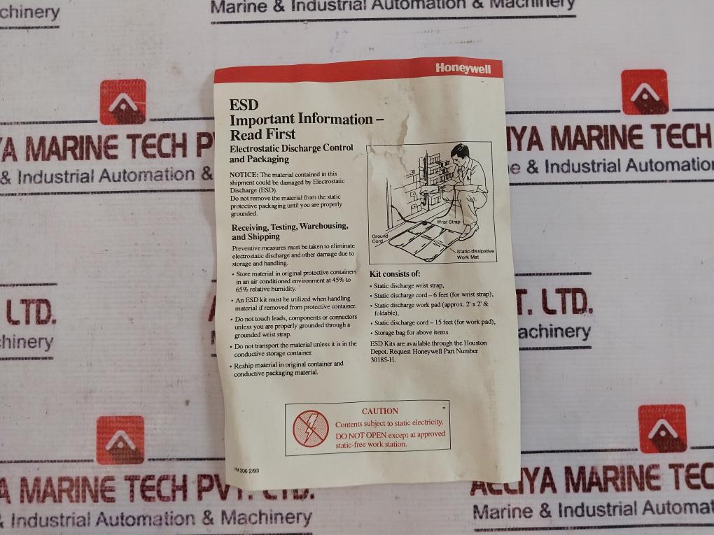 Honeywell 51303932-203 Serial Device Interface Fta For Udc 6000 Mu-tsdu02 Rev E