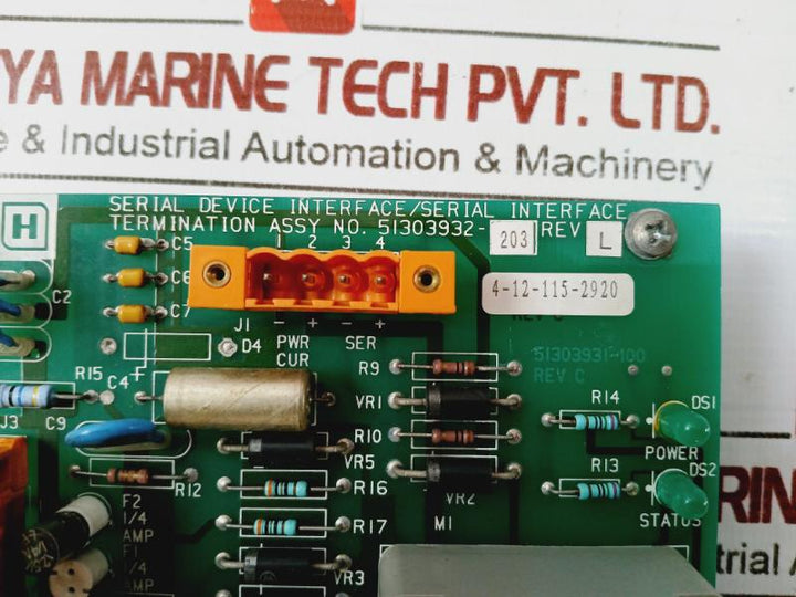 Honeywell 51303932-203 Serial Interface Termination Rev. L