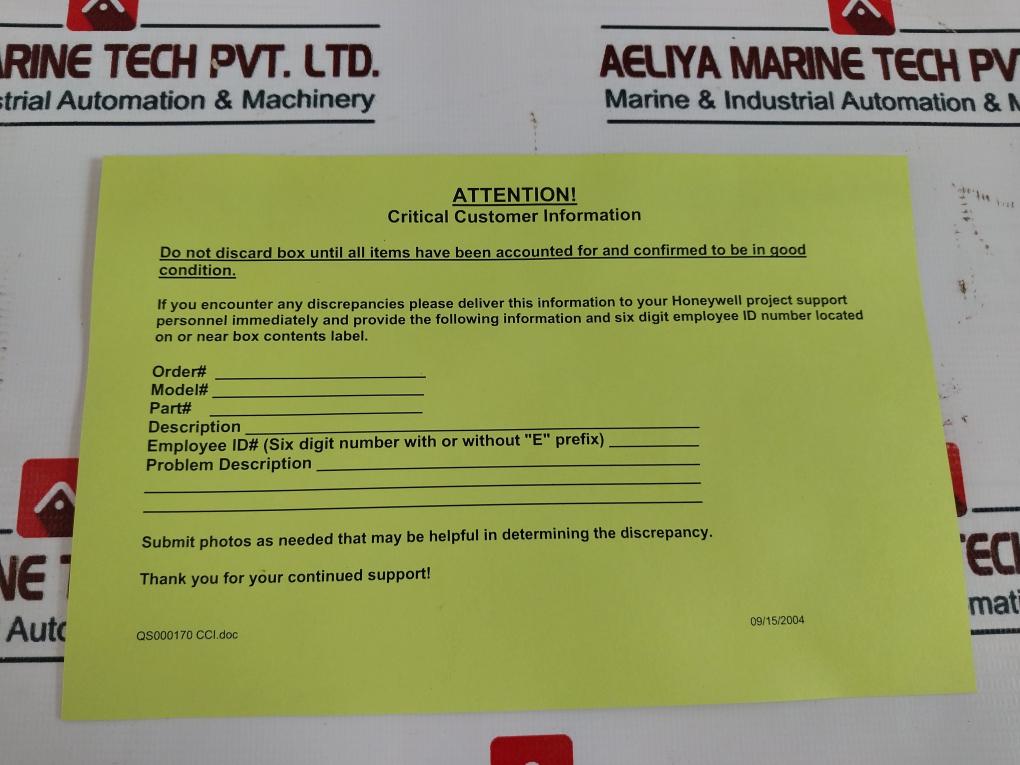 HONEYWELL 51303979-450 Input/output Link Interface 51120701-101