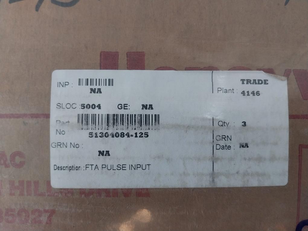 Honeywell 51304084-125 Pulse Input High Level Termination Board