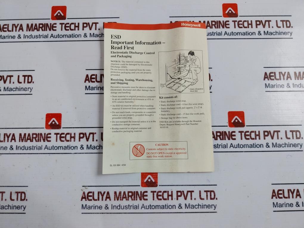 Honeywell 51304190-200 E Jumper Card 51304189 Rev A