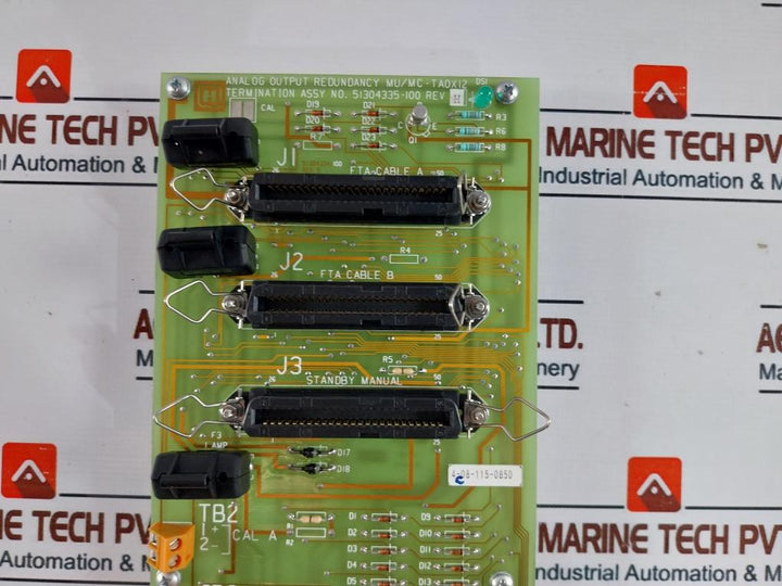 Honeywell 51304335-100 Analog Output Redundancy Termination Board Mu/Mc – Ta0X12