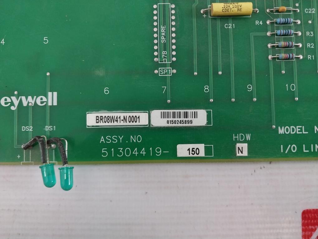 Honeywell 51304419-150 I/O Link Extender Module Mc-iolx02 Rev: D Hdw: N D2 94V-0