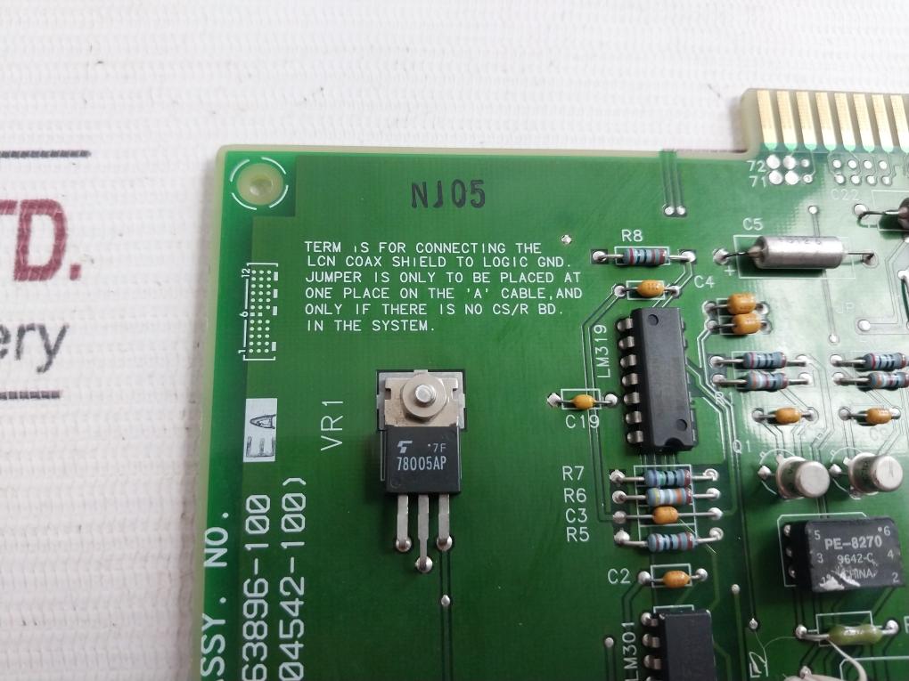 Honeywell 51304542-100 Pcb Control Board Nj05 Vr1 Rev.B Us1-4-1