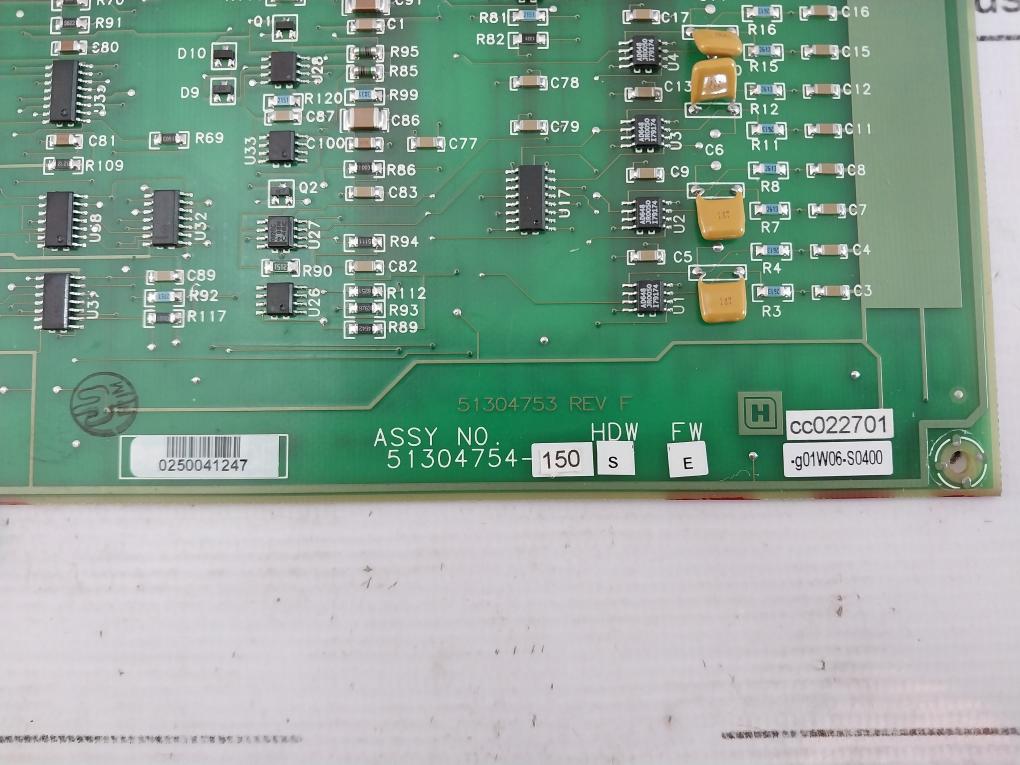 Honeywell 51304754-150 High Level Analog Input Board Rev: F 51304753-100