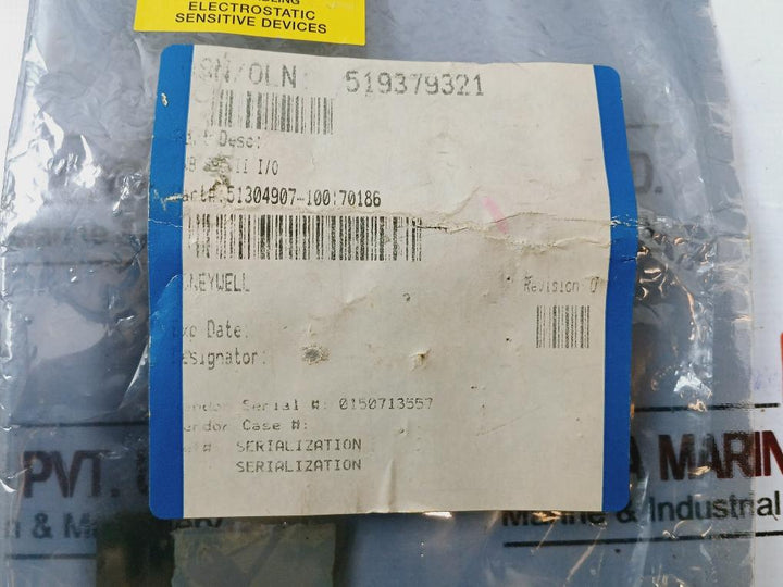 Honeywell 51304907-100, Spcii I/O Printed Circuit Board 0150713557 Rev. D 94V-0