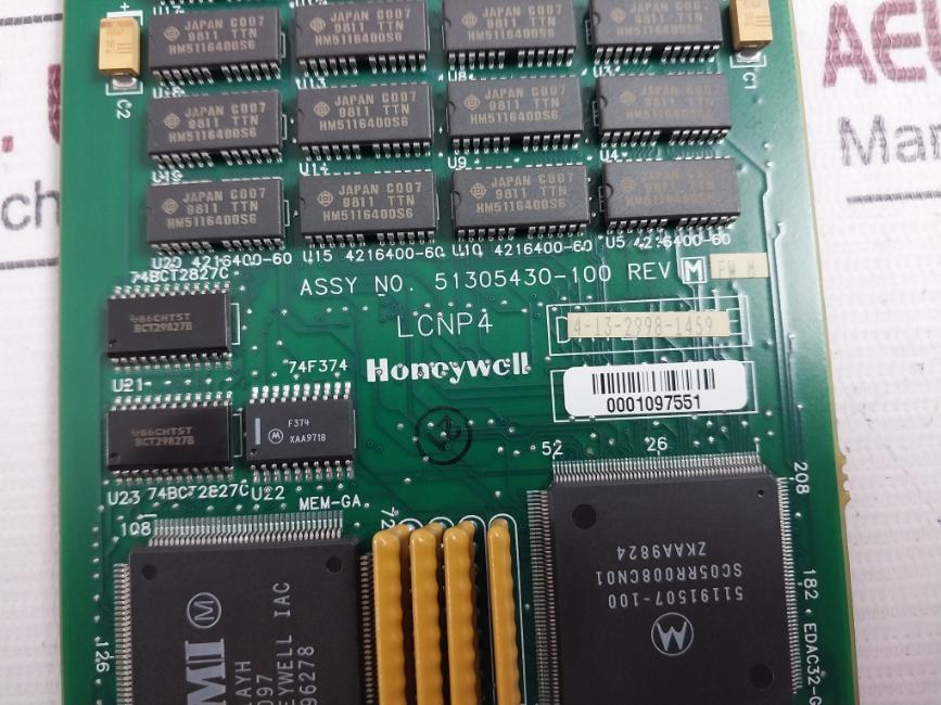 Honeywell 51305430-100 Control Network Process Board 94V-0 Rev.A