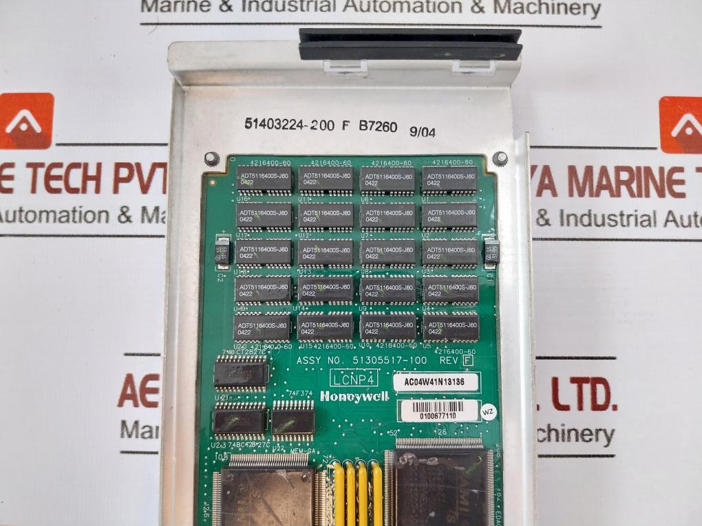 Honeywell 51305517-100 N1 Control Card, Lcnp4 W/spacer Rev.a M1 94v-0