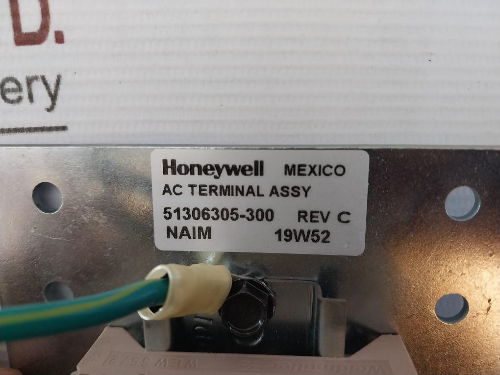 Honeywell 51306305-300 Ac Terminal Assy 51202334-200-d Rev:C
