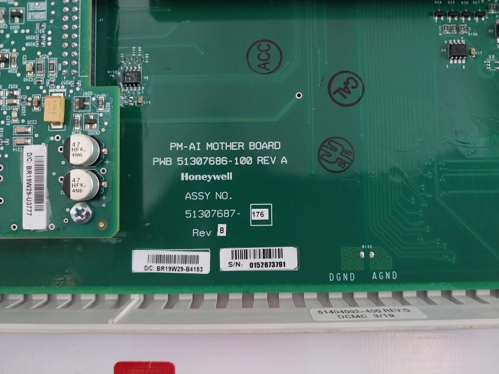 Honeywell 51307687-176 High-level Analog Input, Pm-ai Motherboard M0T130 CTI175