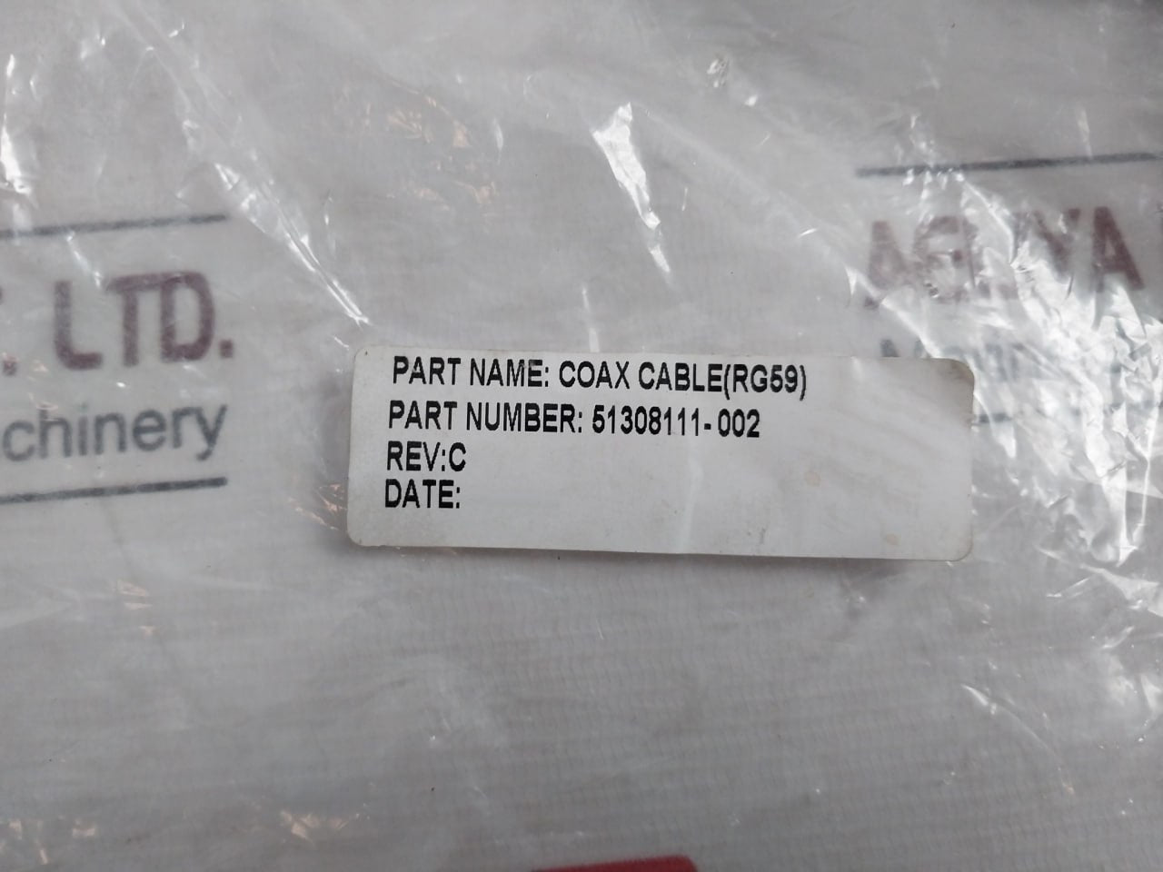 Honeywell 51308111-002 Coax Security Cable Set Rev C 20 Awg