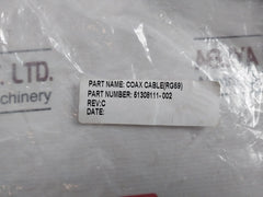 Honeywell 51308111-002 Coax Security Cable Set Rev C 20 Awg
