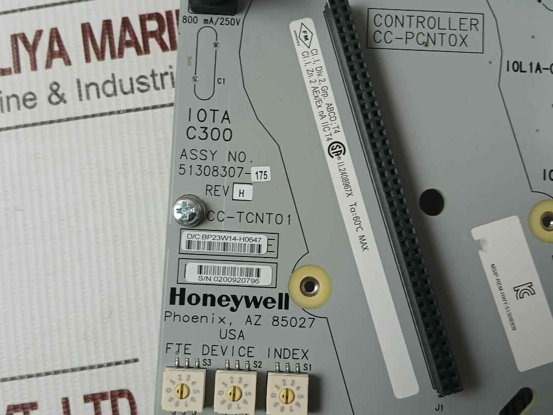 Honeywell 51308307-175 Controller I/o Termination Assy Cc-pcntox Cc-tcnt01