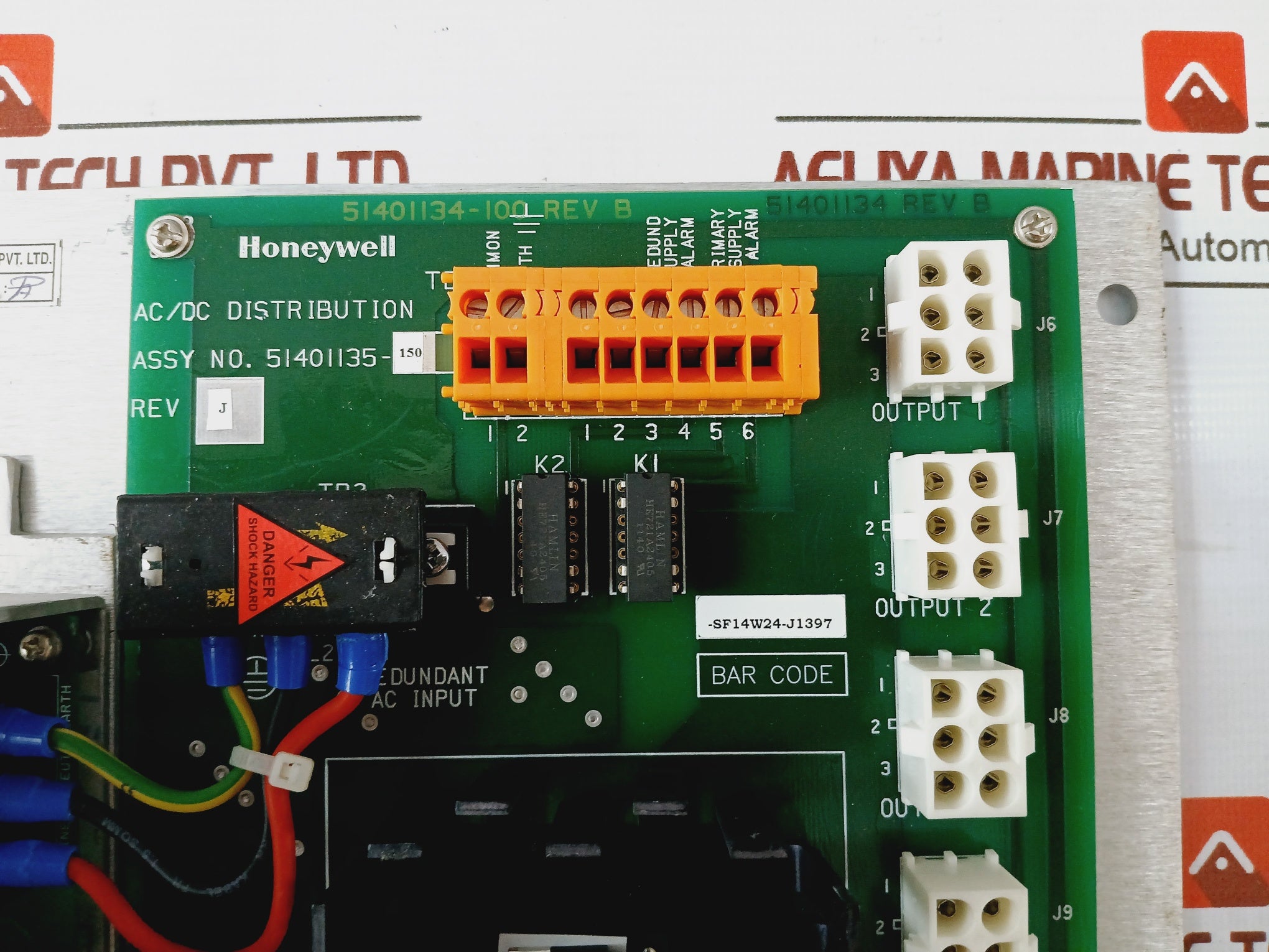 Honeywell 51401135-150 Ac/Dc Distribution Power System Rev J Pmio-ps-110Vac