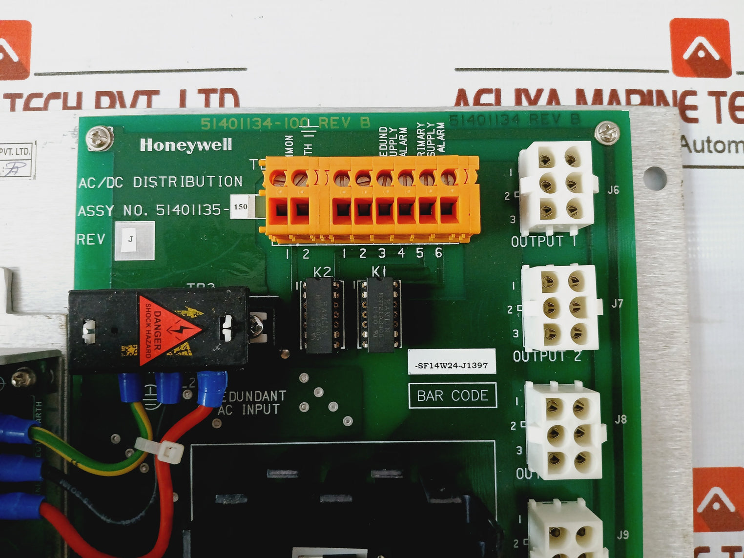 Honeywell 51401135-150 Ac/Dc Distribution Power System Rev J Pmio-ps-110Vac