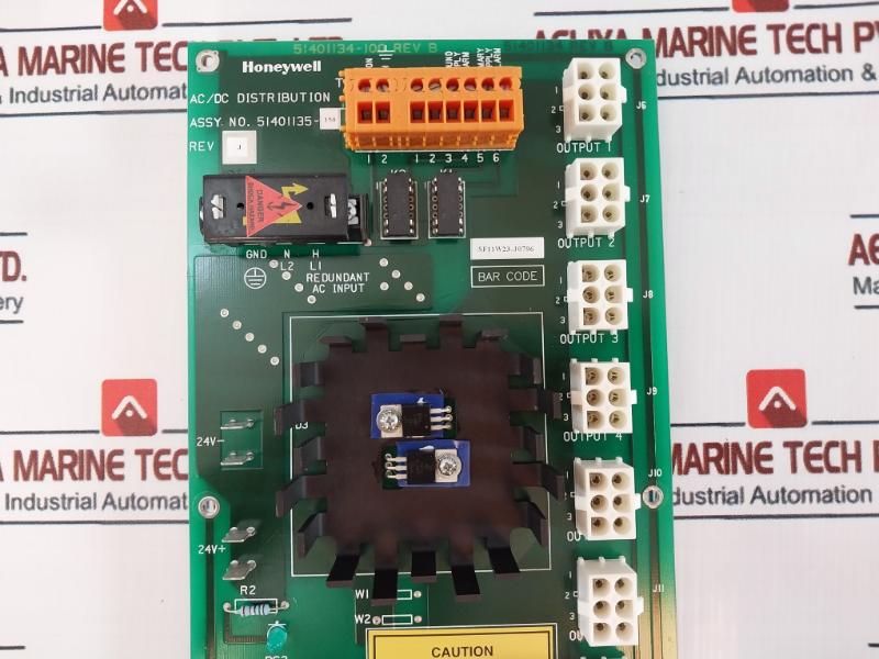 Honeywell 51401135-150 REV J AC/DC Distribution Board 51401134-100 REV B