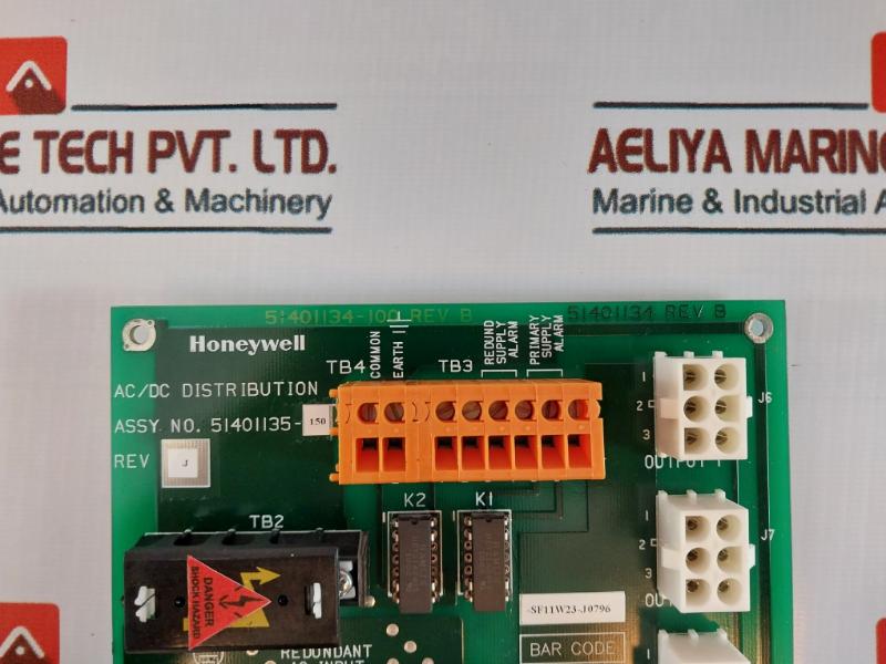 Honeywell 51401135-150 REV J AC/DC Distribution Board 51401134-100 REV B
