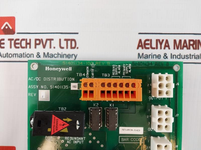 Honeywell 51401135-150 REV J AC/DC Distribution Board 51401134-100